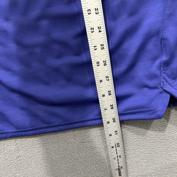 Oakley Shirt Mens Large Blue Green Center Logo Golf Polo Performance Hydrolix - Picture 11 of 12